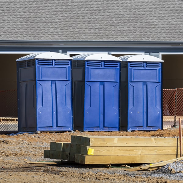 what is the maximum capacity for a single porta potty in Kensett Arkansas